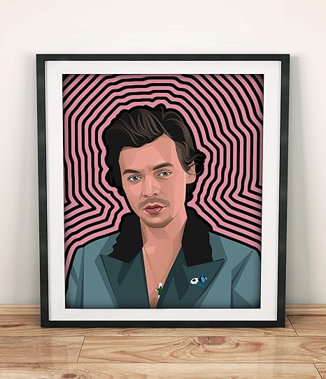 Amazon Com Bp Studio Harry Styles Poster Artwork Print Professional Wall Art Illustration More 11x14 Posters Prints