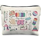 KBRCT Occupational Therapy Gift, Occupational Therapist OT Gifts Makeup Bag for Women, Mental Health Psychology Gift Cosmetic Bag for Purse