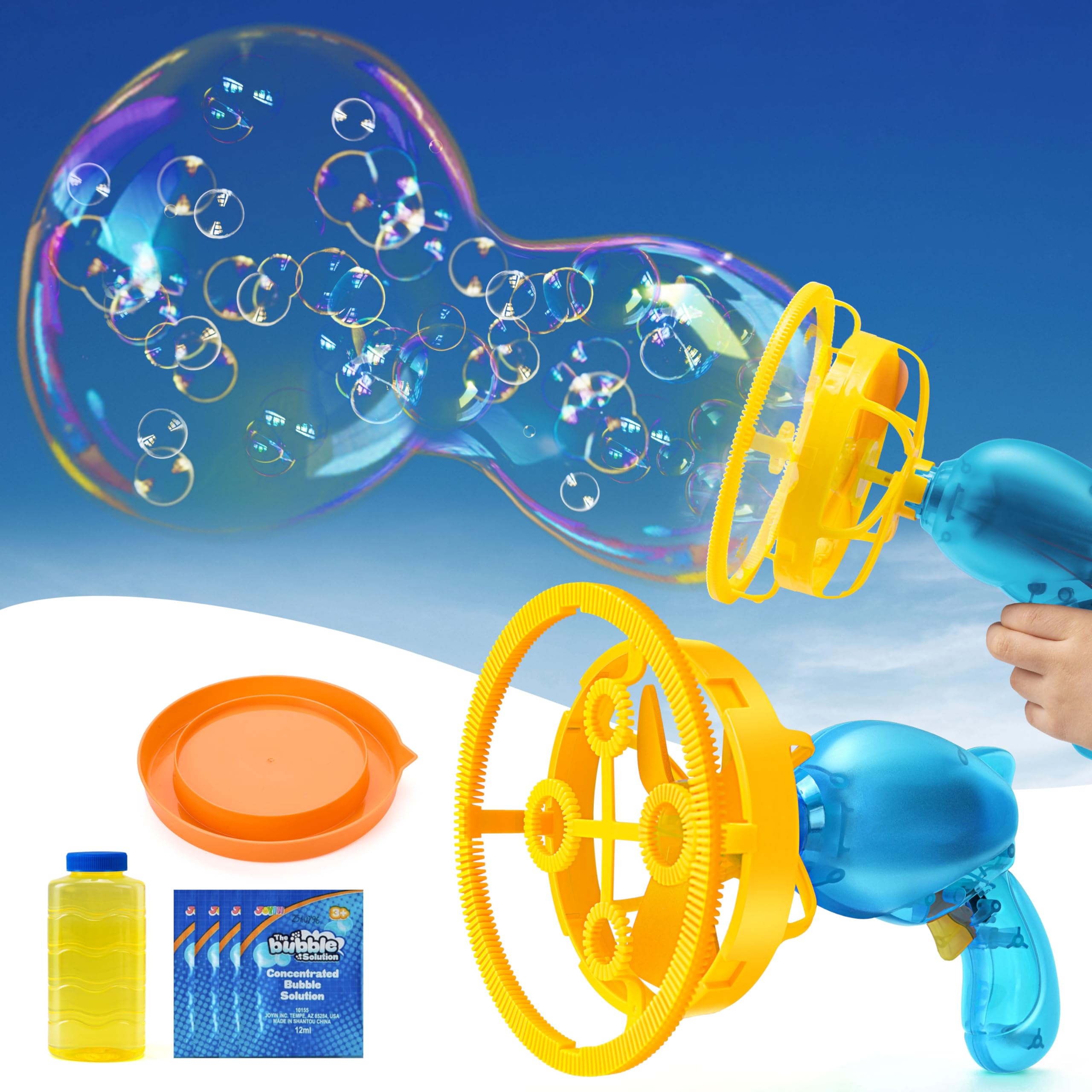 Photo 1 of Sloosh Whale Bubble Gun with Refill Solution, Bubble Gun Machine Blower Toy for Kids, Adults, Summer, Party Favors, Easter Basket Stuffers, Birthday Gift