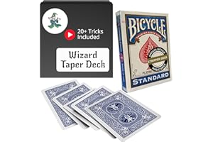 Ted's Sterling Magic Professional Gaffed Deck Kit for Beginner to Pro Magicians, Appearing, Teleporting and Transforming Trick Cards (Blue Wizard Taper)