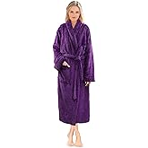 PAVILIA Premium Womens Plush Soft Robe Fluffy, Warm, Fleece Sherpa Shaggy Bathrobe