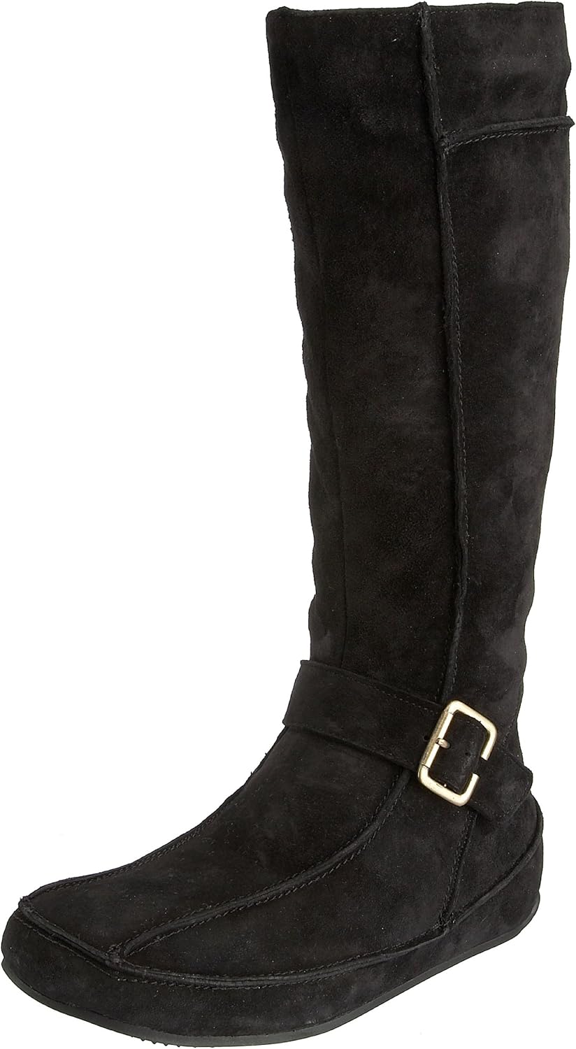 Hush Puppies Women's Hertford Boot Leather Suede Black H24632300 3 UK