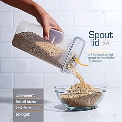 Storeganize Airtight Food Storage Containers With