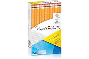 Paper Mate EverStrong #2 Pencils, Reinforced, Break-Resistant Lead When Writing, 72-Count
