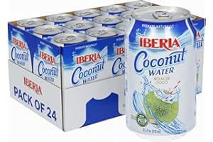 Iberia Coconut Water With Pulp, 10.5 Fl Oz (Pack of 24)