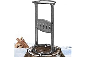 KONYINZAO Firewood Kindling Splitter, XXL Manual Log Splitter Wedge, Sharpen Alloy Steel Opening, One-Piece Molding, Heavy Duty Double-Blade Wood Cracker for Camping, Outdoors, Fireplace & Cabin