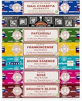 Satya Incense Gift Collection Handcrafted Assorted Sticks 15 g Pack 7 Divine