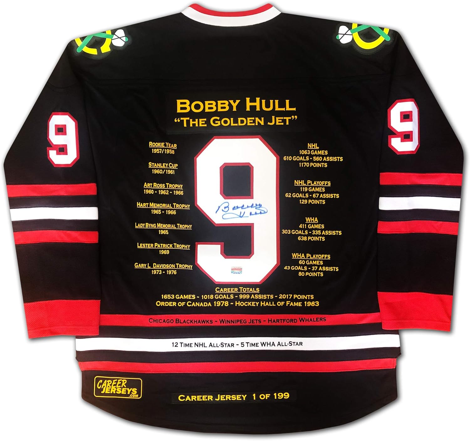 bobby hull blackhawks jersey