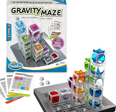ThinkFun Gravity Maze Logic Game STEM Toy for Kids Adults 8+ Years - Marble Run