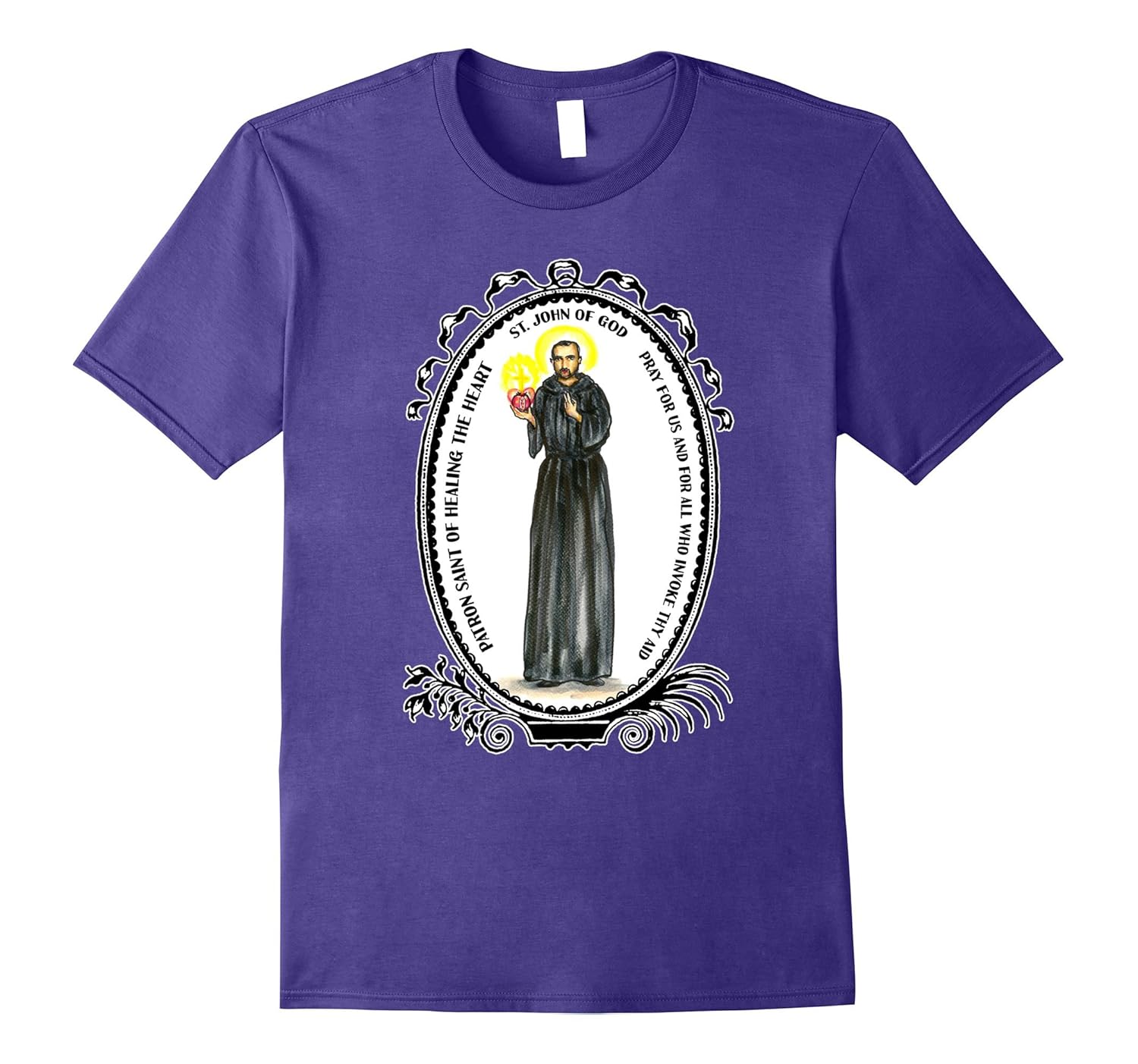 Saint John of God Patron of Healing the Heart T-shirt-ANZ