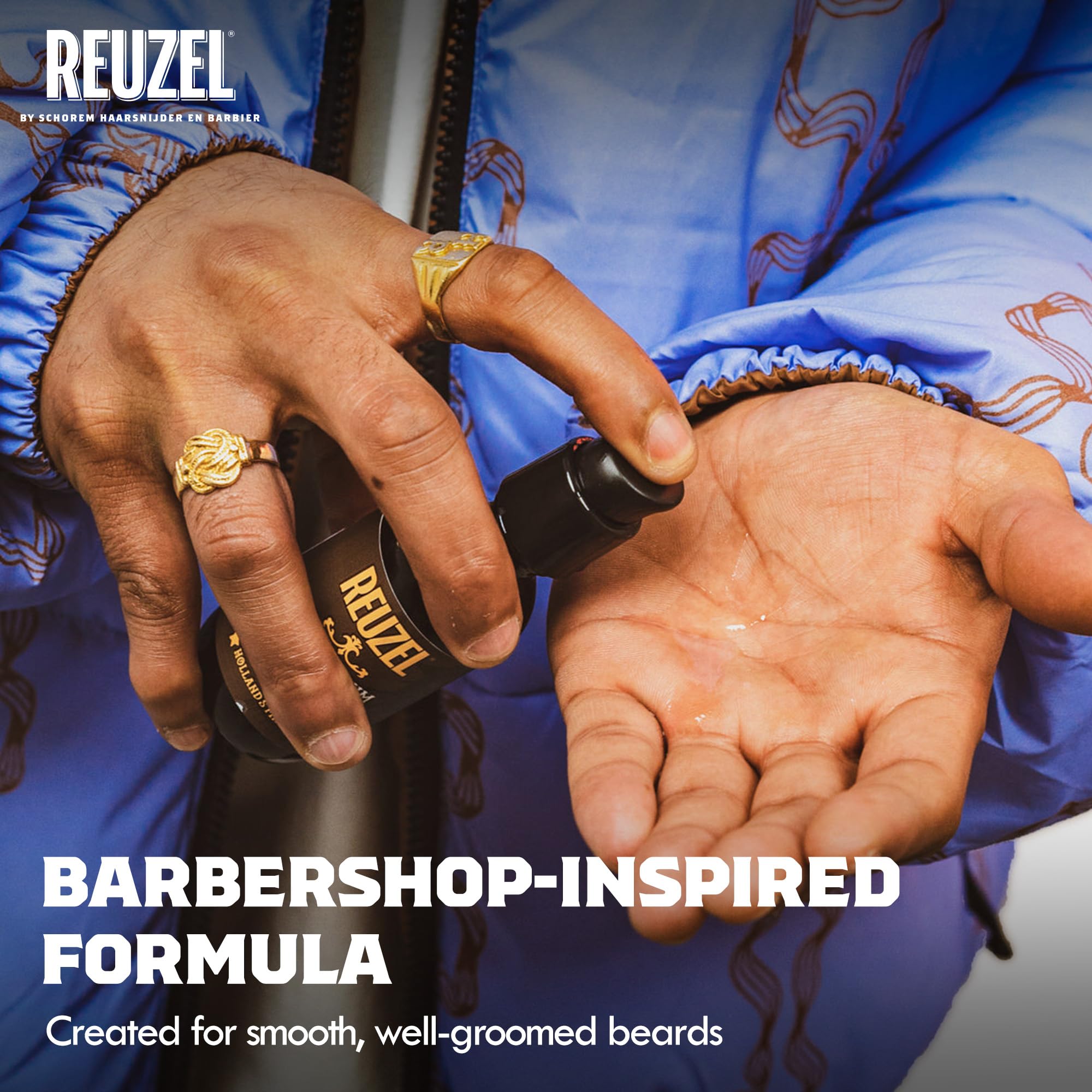 REUZEL Clean & Fresh Beard Serum, Hydrating, Non-Comedogenic, Natural, Non-Greasy Finish, For All Skin Types,