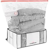 Compactor XXL Vacuum Storage Bag &amp; Semi-Rigid Box, Closet Organizer, 210L