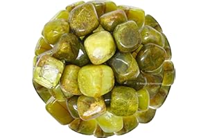 AMAZING GEMSTONE 1000+ Carats Green Opal Crystal Tumbled Stones Polished Rocks - Natural Gem Stones for Healing - DIY Crystals for Protection