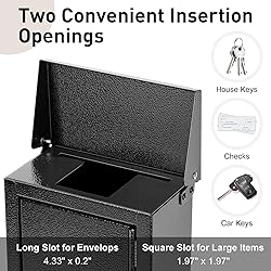 xydled Wall-Mounted Key Drop Box with Combination