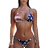 SHERRYLO Thong Bikini Two Pieces Bathing Suit for Women Triangle Top Brazilian Bottom S-XL Body