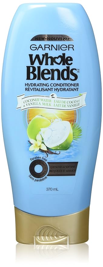 Amazon Com Garnier Whole Blends Conditioner With Coconut Water Vanilla Milk Extracts 12 5 Fl Oz Beauty