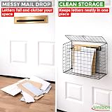 Unibos Large Letterbox Cage Mail Catcher Heavy Duty Steel Black view 2