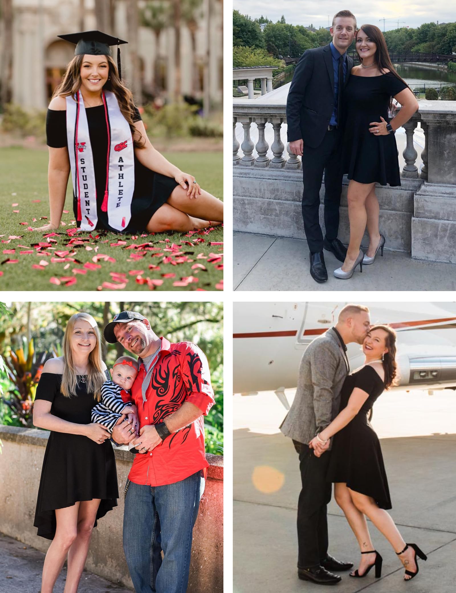 Sarin Mathews Womens Off The Shoulder Short Sleeve High Low Cocktail Skater Dress