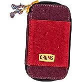 Chums Reversi Polyester Wallet – Reversible Zippered Pouch for Men and Women (Brick)