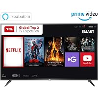 TCL 107.88 cm (43 inches) 4K Ultra HD Smart LED TV 43P65US-2019 (Black) | Built-In Alexa