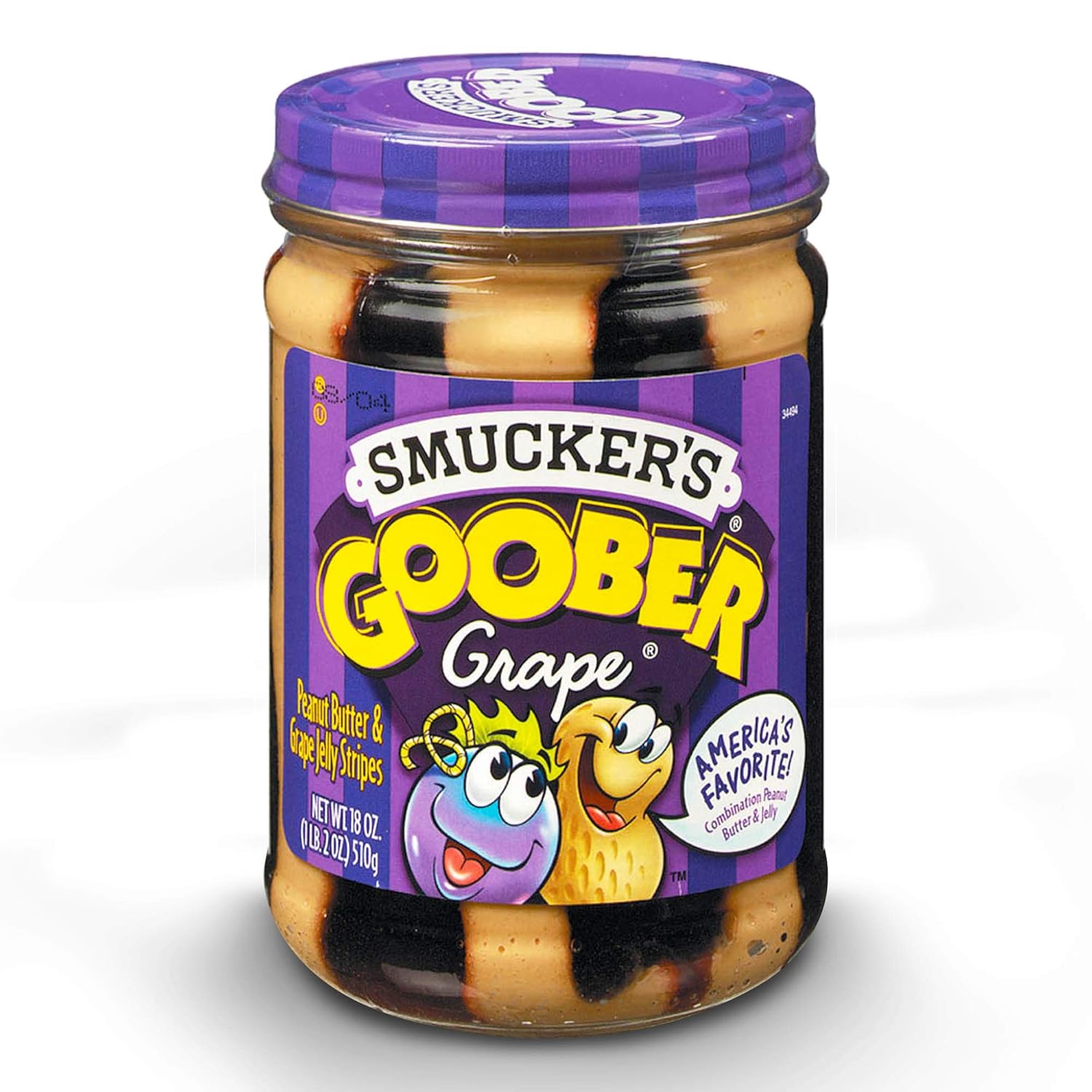 Amazon Com Smucker S Goober Peanut Butter Grape Jelly Stripes