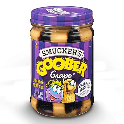 Amazon Com Smucker S Goober Peanut Butter Grape Jelly Stripes
