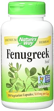 Nature's Way, Fenugreek (Bockshornklee), 610mg, 180 Veg. Kapseln
