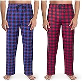 Fruit of the Loom Men's Flannel Pajama Pant (Pack of 2)