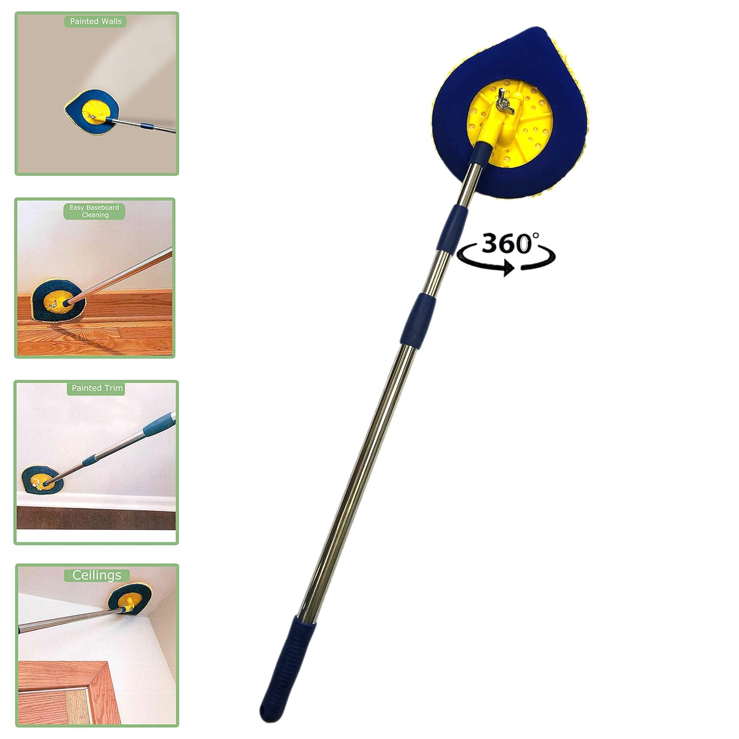 Chomp Long Handle Dust Mop 5 Minute Cleanwalls Extendable Wall