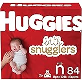 HUGGIES Newborn Diapers - HUGGIES Little Snugglers Disposable Baby Diapers, 84ct, Giga Pack