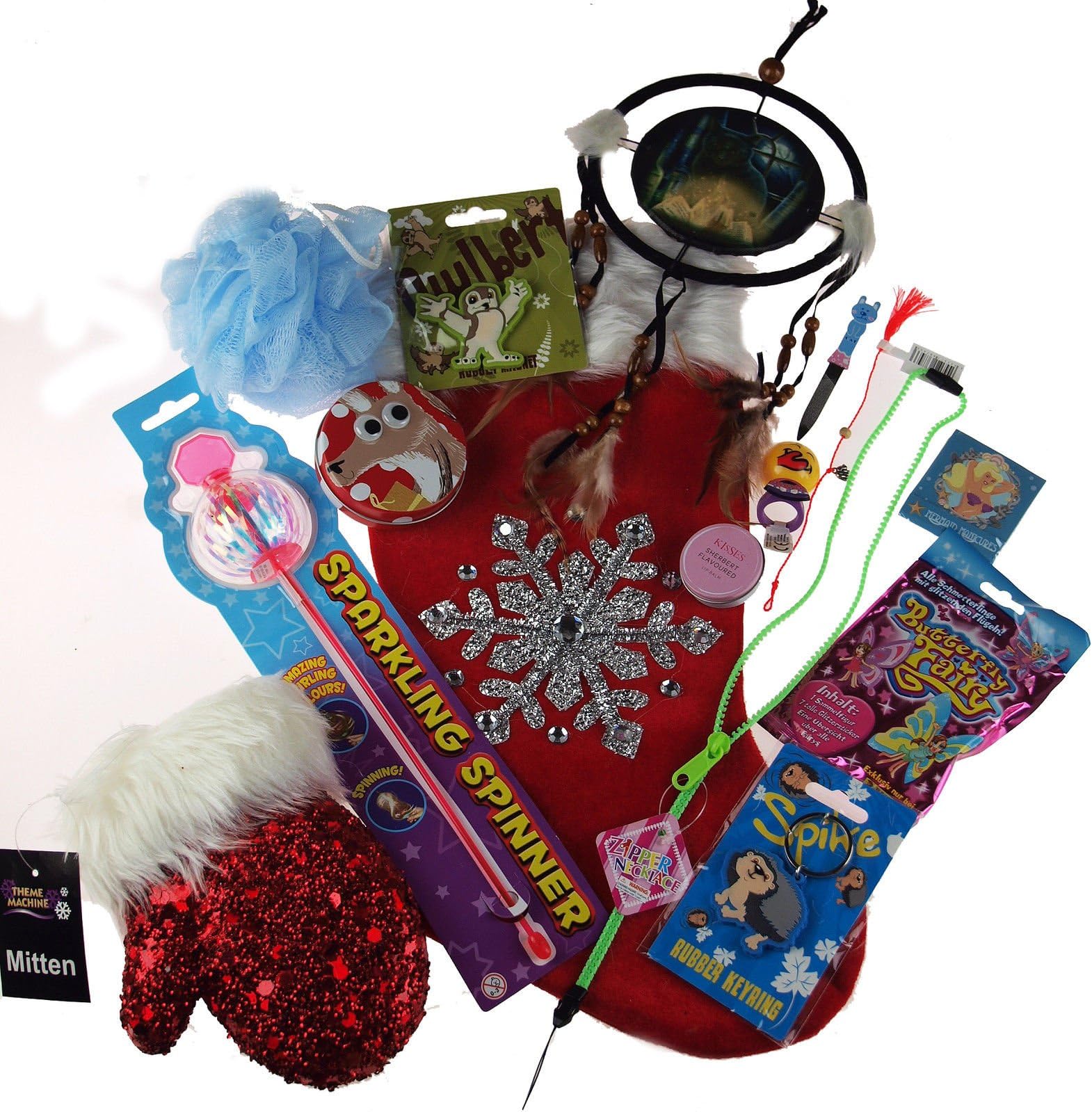 Older Girls Pre Filled Christmas Stocking Stuffed With 15 Toys, Novelties And Treats!