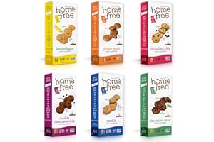 Homefree Treats — Vegan Cookies Variety Pack – Allergy Safe School Snacks – Peanut Free, Gluten Free, Egg Free, Dairy Free – Yummy Crunchy Cookie Assortment, Kosher Pareve (6 Count)