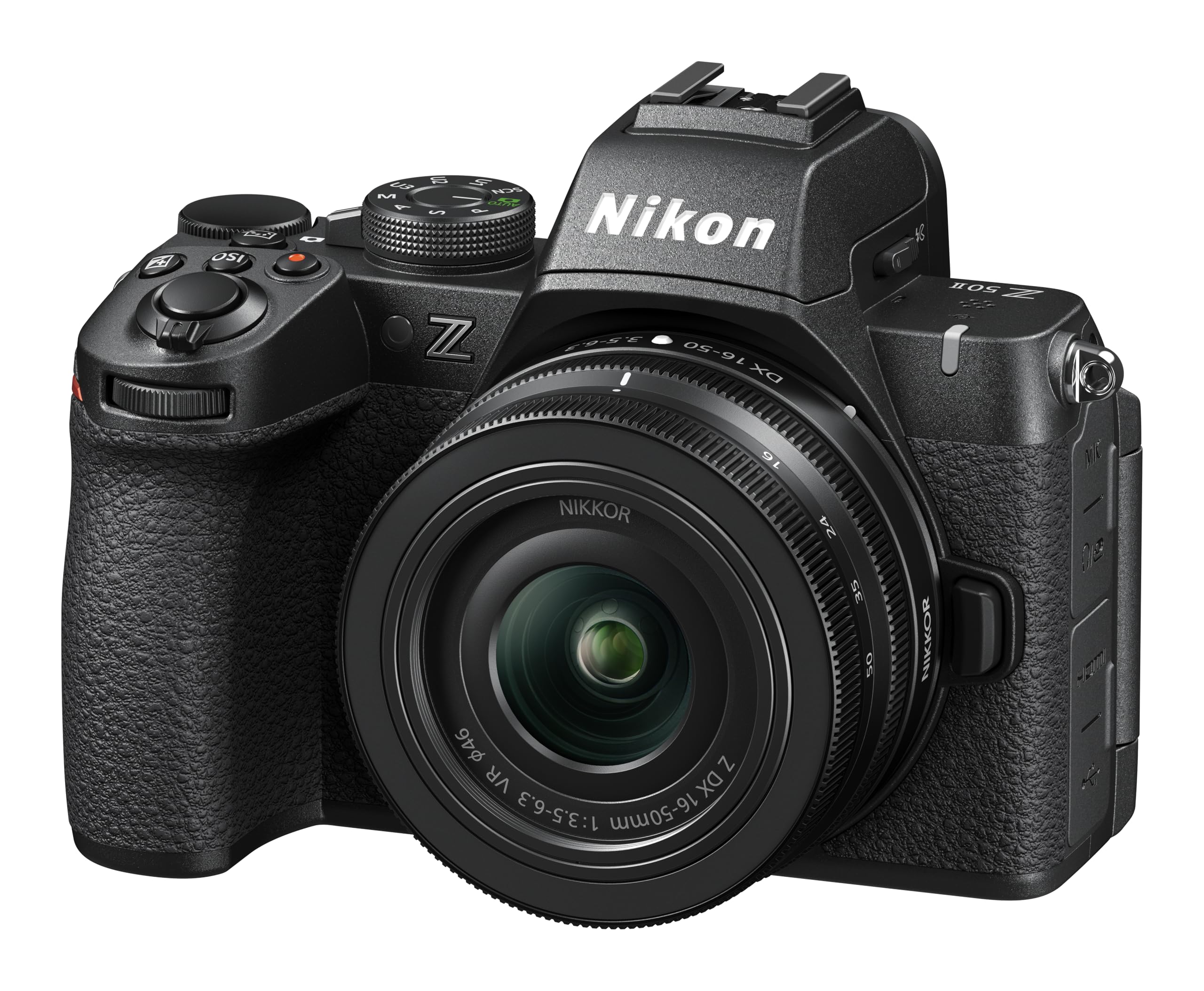 Nikon Z50II, NIKKOR Z DX 16-50 VR+Lexar SD128GB, Fotocamera Mirrorless, CMOS DX 20.9MP, Processore EXPEED7, Sistema AF, Mirino Elettronico EVF, LCD 3.2", Video 4K [Nital Card: 4 Anni di Garanzia]