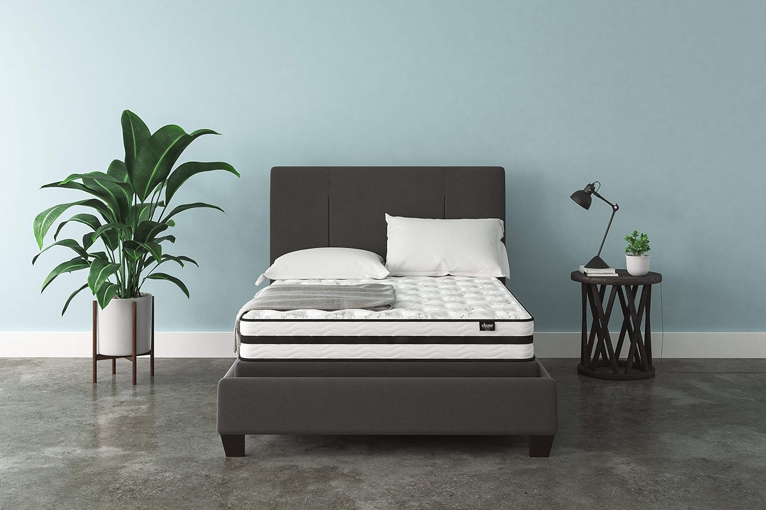 Ashley Chime 8 Inch Firm Hybrid Mattress - CertiPUR-US Certified Foam, Full: Furniture & Decor
