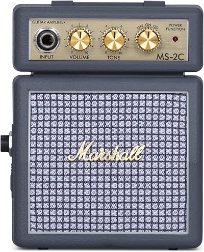 Marshall MS-2C Micro Guitar Combo Amplifier 1W Battery Powered Practice Amp