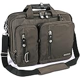 FREEBIZ 18.4 Inches Laptop Bag Multi-function Briefcase Backpack with Handle and Shoulder Strap Fits Up To 19 Inch Laptops Notebook Computer (Army Green)