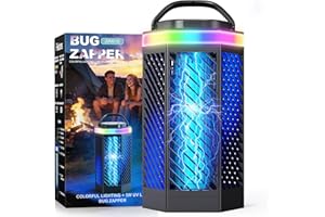 REOGLE Bug Zapper Outdoor Indoor, Rechargeable Mosquito Zapper with 8000mAh Battery & LED Night Light, USB Charging Electric 