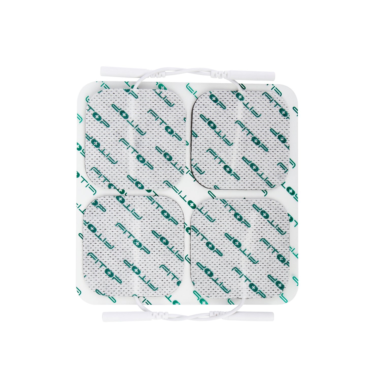 FITOP Almohadillas Electrodos Para TENS EMS Cuadradas Para Xmm Electroestimuladores Nerviosa Eléctrica