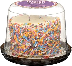 RUBICON BAKERY Birthday Cake 4 Inch, 11 OZ