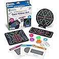 Learning Resources STEM Explorers Geo-Glow Art Kit - Glow in The Dark Toys, Kids Art Display, Homeschool, Fine Motor Skills, 