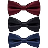 JMEETY Pre-Tied Men's Bow Ties,Adjustable Colorful Pattern Bowties For Men,Casual Party Bow Tie 3 Piece