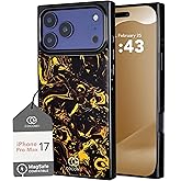 Cocomii Retangle Case for iPhone 17 Pro Max, Compatible with MagSafe, Molten Marble