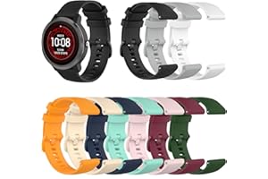 FitTurn Bands Compatible with Garmin Approach S40 S42 Watch Replacement Soft Durable Colourful Silicone Watch Band Strap Breathable Wristband for Approach S42/S40/S12 Smartwatch Accessories