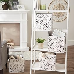 DII Non Woven Polyester Storage Bin, Polka