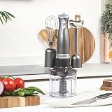 Salter Cosmos 3 in 1 Hand Blender Whisk Chop Food Processor 350W EK2827GUNMETAL view 4
