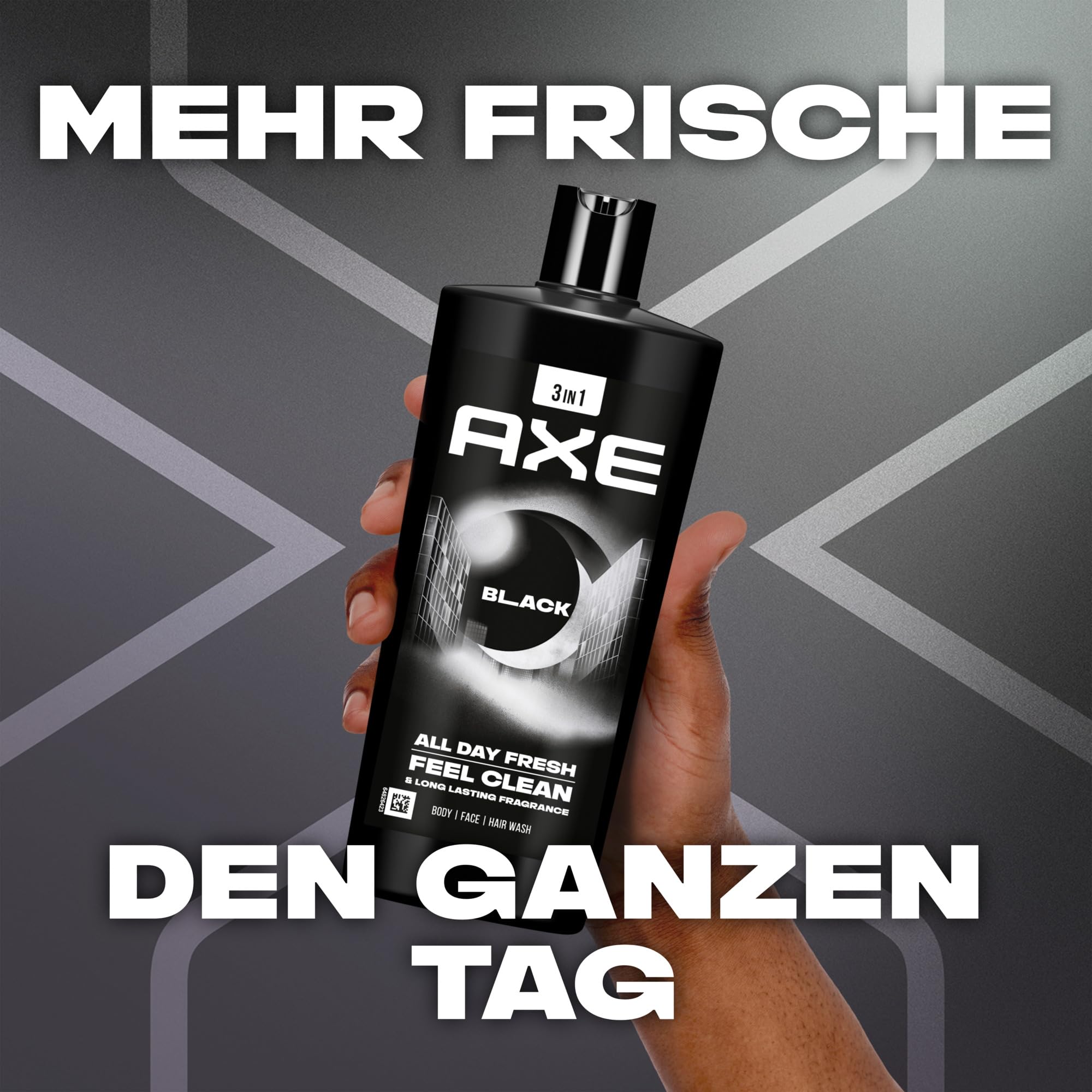 Axe 3-in-1 Duschgel & Shampoo Black XL für langanhaltende Frische und Duft dermatologisch getestet 700 ml 1 Stück 6