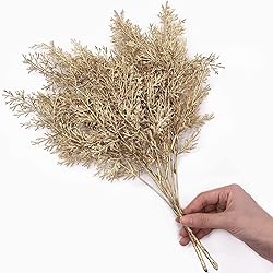 Artificial Branch Golden Antlers Grass, Fake Plants