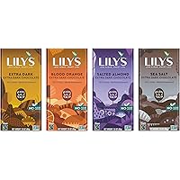 Variety 70% Dark Chocolate Bar Sampler by Lily's | Stevia Sweetened, No Added Sugar, Low-Carb, Keto Friendly | 70% Cocoa…