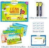 Skillmatics I Can Write Reusable Preschool Learning Mats Set 6 Dry-Erase Pens view 2