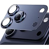 Hoerrye for iPhone 17 Pro Max Camera Lens Protector - [12FT Shatterproof Military Grade] [Strong Adsorption] 9H+ Tempered Glass Camera Screen Full Protective Cover Case Friendly,Deep Blue